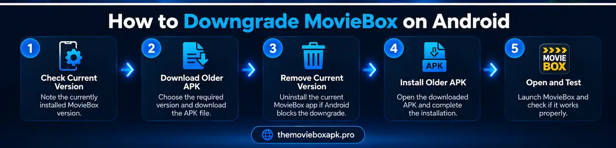 Movie Box Mod APK Old Versions for Android 13 How to downgrade MovieBox to an older APK on Android