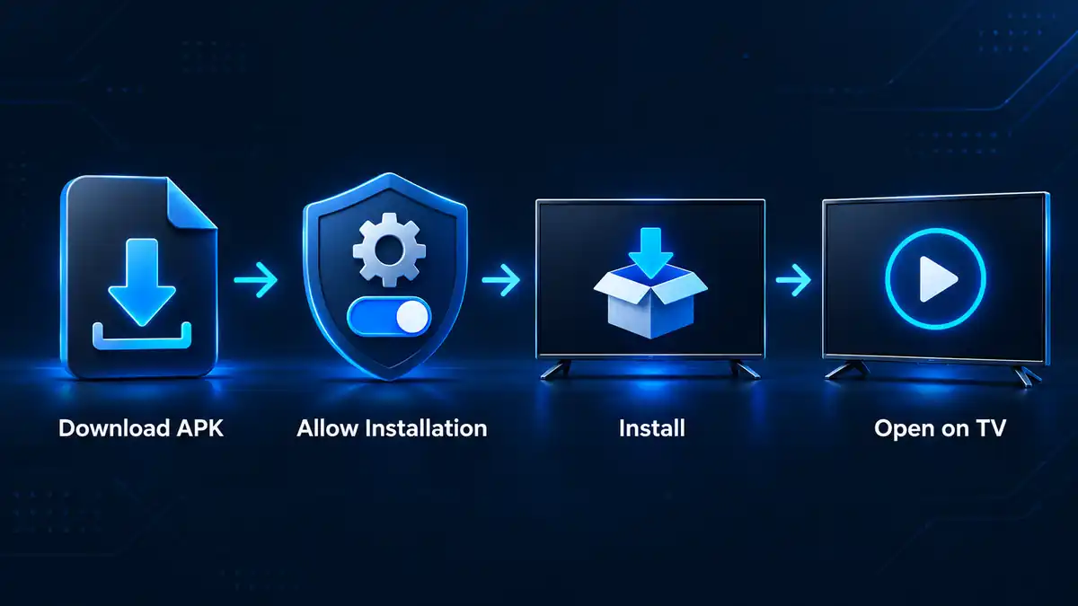MovieBox TV APK 18 MovieBox TV APK installation steps for Android TV